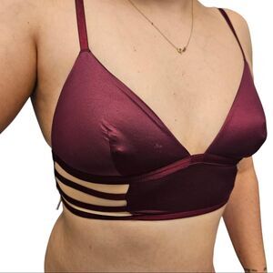 Like New Burgundy Victoria's Secret Bralette Medium
